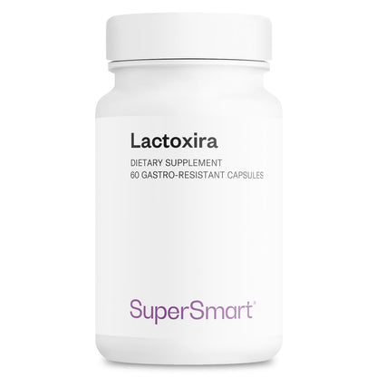 Supersmart - Lactoxira (High Potency) - 8-in-1 Probiotic Complex Supplement - Advanced Formula for Women & Men - with Lactobacillus Casei, Brevis | Non-GMO & Gluten Free - 60 DR Capsules - Maple Wellness Supplements