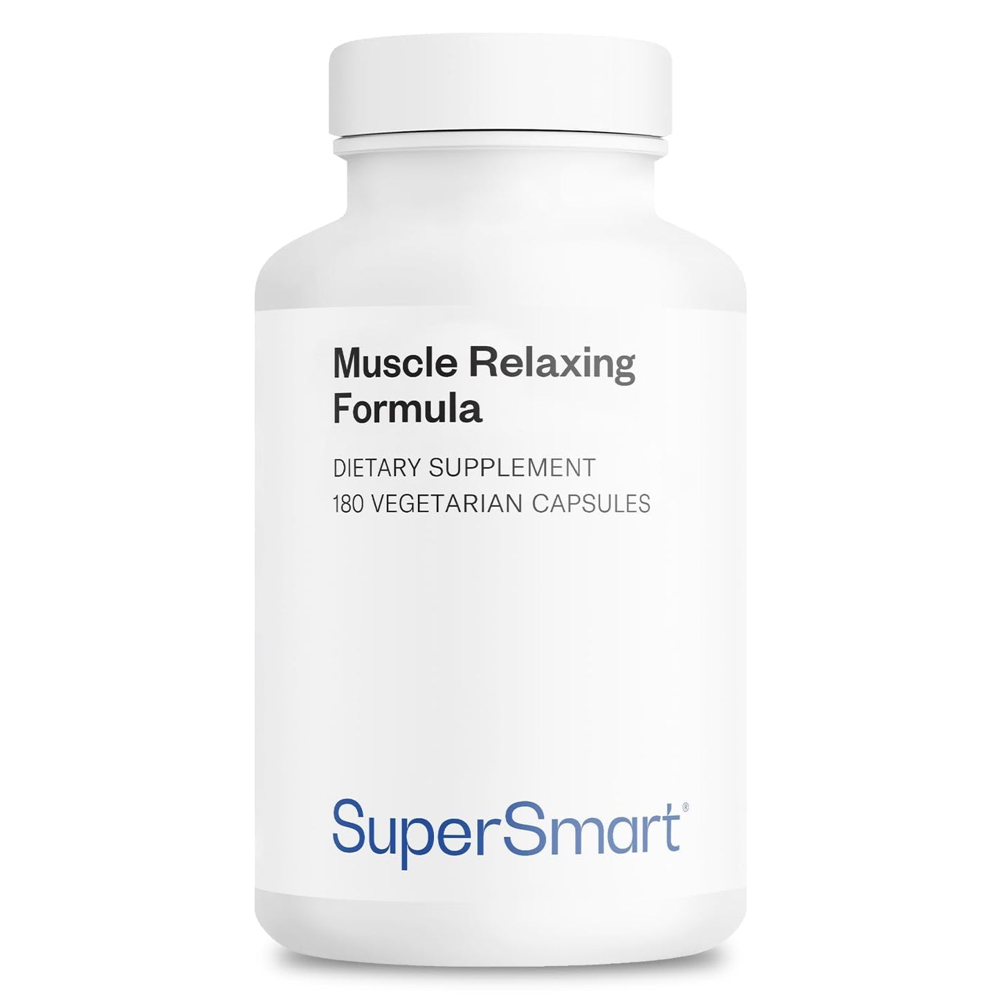 Supersmart - Muscle Relaxing Formula (Advanced Complex) - with Magnesium, Calcium, Vitamin E, Plants Extracts | Non-GMO & Gluten Free - 180 Vegetarian Capsules - Maple Wellness Supplements