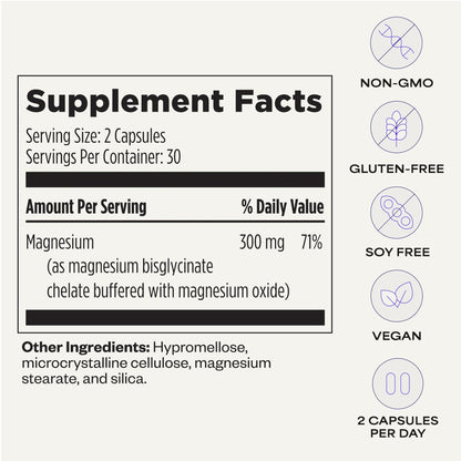 Suppgrade Labs Magnesium 101 by Dave Asprey | Daily Support for Sleep, Metabolism, Relaxation, & Heart Health | 300 mg Chelated Magnesium Bisglycinate | High Absorption Magnesium | 30 Day Supply - Maple Wellness Supplements