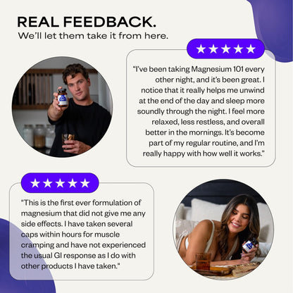 Suppgrade Labs Magnesium 101 by Dave Asprey | Daily Support for Sleep, Metabolism, Relaxation, & Heart Health | 300 mg Chelated Magnesium Bisglycinate | High Absorption Magnesium | 30 Day Supply - Maple Wellness Supplements