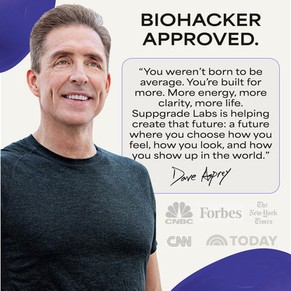 Suppgrade Labs Magnesium 101 by Dave Asprey | Daily Support for Sleep, Metabolism, Relaxation, & Heart Health | 300 mg Chelated Magnesium Bisglycinate | High Absorption Magnesium | 30 Day Supply - Maple Wellness Supplements