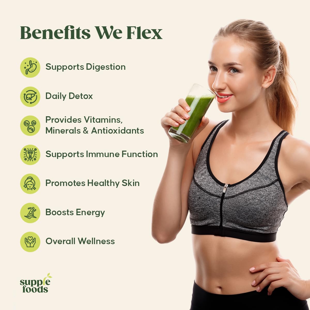 supplefoods Organic Moringa Powder 200 g / 7.05 oz | 100% Natural Green Superfood | Assists Digestion & Daily Detox | Finely Milled Moringa Leaf Powder | USDA Certified Organic Dietary Supplement - Maple Wellness Supplements