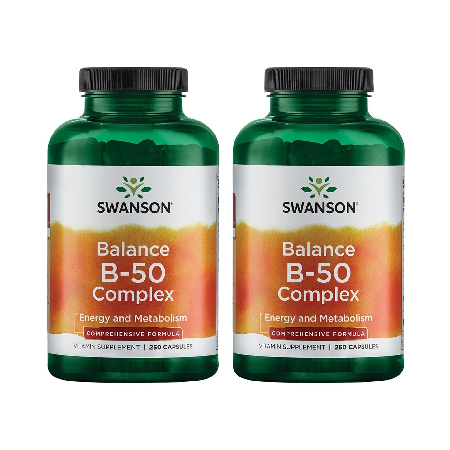 Swanson Balance B-50 High-Potency B Vitamin Complex for Busy Adults Seeking Immune, Heart, and Nervous System Support (250 Capsules) - Maple Wellness Supplements
