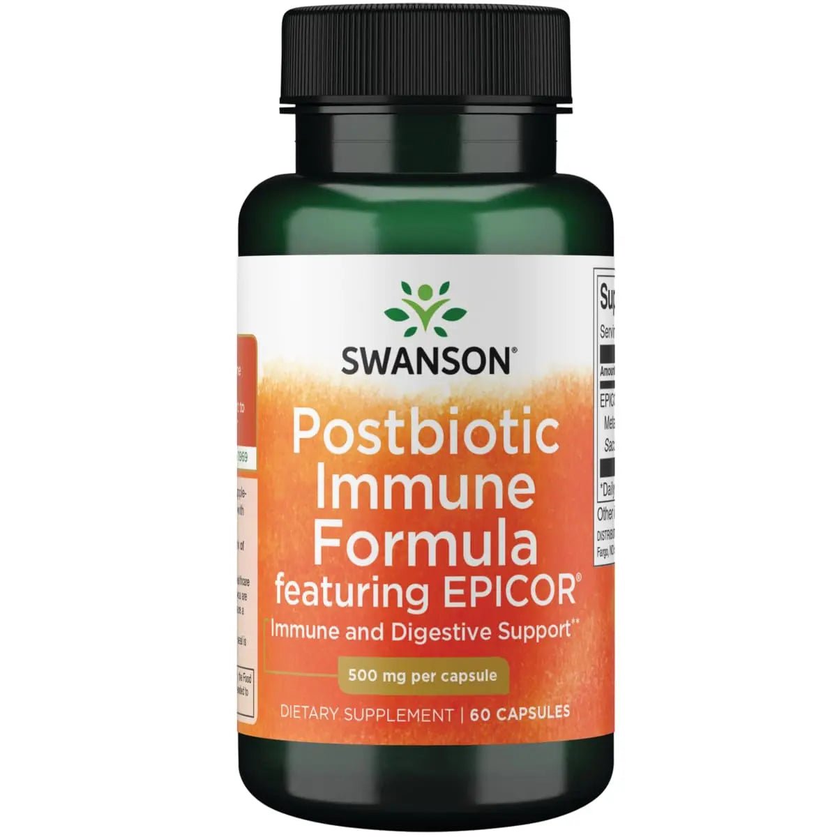 Swanson Postbiotic Immune Formula Featuring Epicor 500 mg 60 Caps - Maple Wellness Supplements