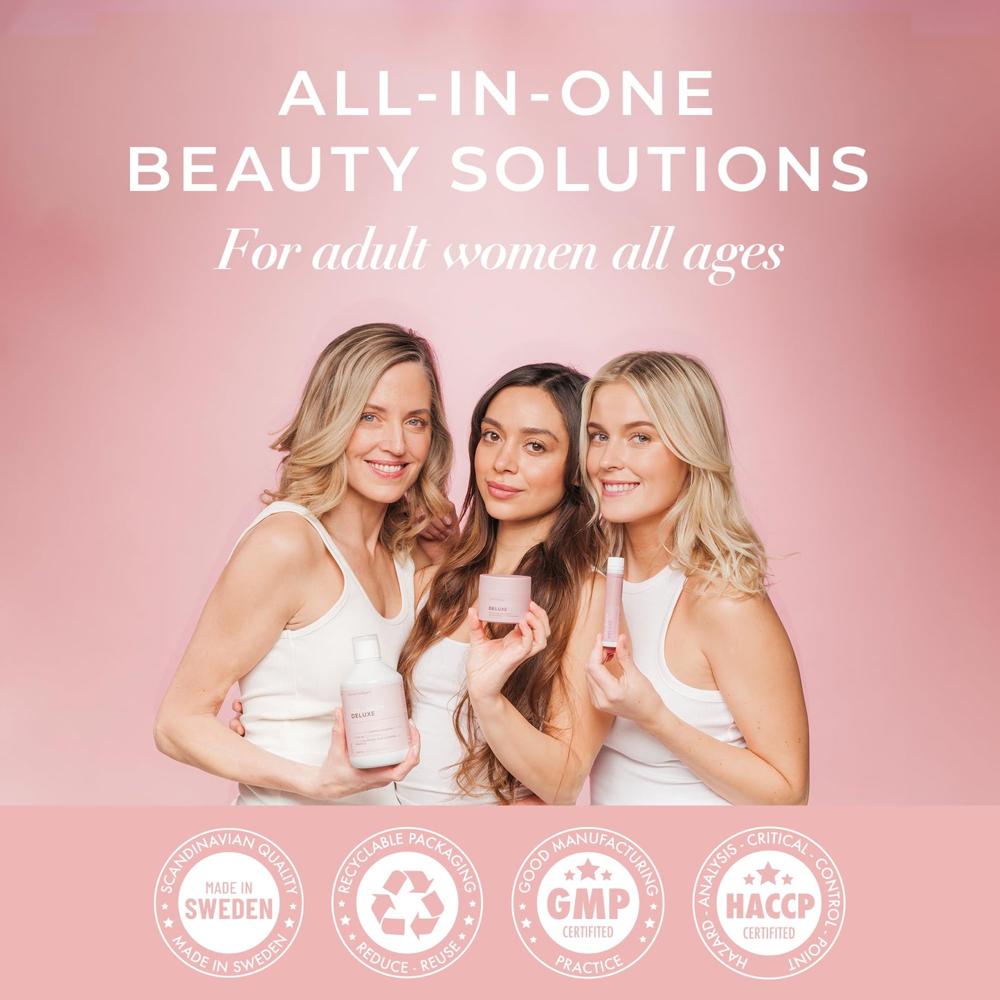 Swedish Collagen Repair | 10,000 mg Hydrolyzed Marine Collagen Liquid Supplement - 500 ml, 20 Day Supply I Hyaluronic Acid, Biotin & Vitamin C for Healthy Hair, Skin, Nails & Joints | Sugar-Free - Maple Wellness Supplements