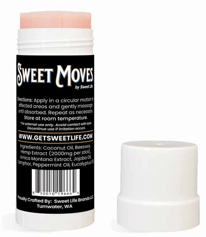 Sweet Life | Hemp Salve Stick | 2000mg | Small Business | Organic | Body Balm | Muscle Comfort - Maple Wellness Supplements