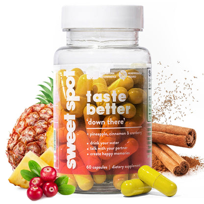 Sweet Spot – Pineapple & Cranberry Vaginal Health Supplement, 60 Capsules – Freshens Taste, Promotes Feminine Balance - Maple Wellness Supplements