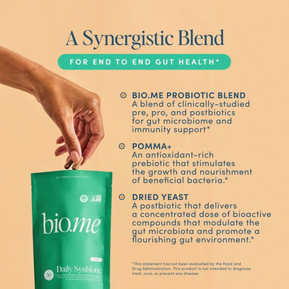Synbiotic 3-in-1 Prebiotics, Probiotics & Postbiotics for Digestive Health, Gut Health, Immune Support & Bloating Relief for Men & Women - 50 Billion CFU Per Serving - Vegan, 60 Capsules (30 Servings) - Maple Wellness Supplements