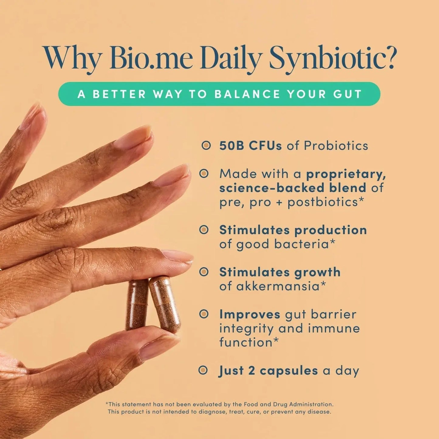 Synbiotic 3-in-1 Prebiotics, Probiotics & Postbiotics for Digestive Health, Gut Health, Immune Support & Bloating Relief for Men & Women - 50 Billion CFU Per Serving - Vegan, 60 Capsules (30 Servings) - Maple Wellness Supplements