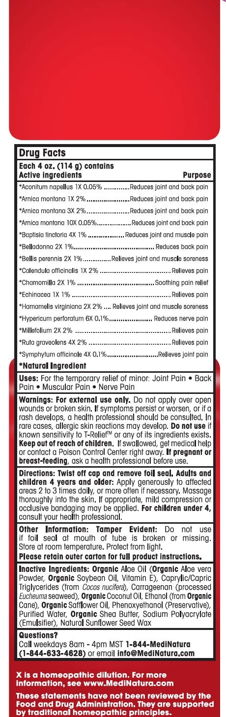 T-Relief Pain Relief cream,[114g] 4 oz - Maple Wellness Supplements