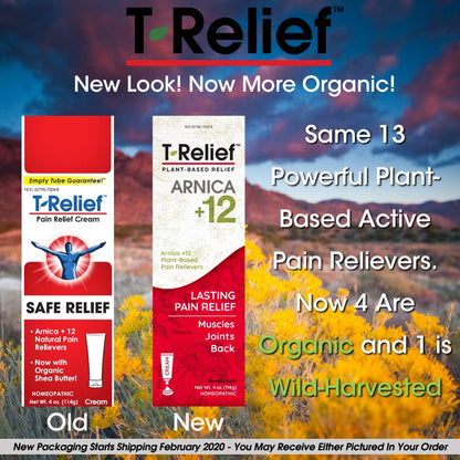 T-Relief Pain Relief cream,[114g] 4 oz - Maple Wellness Supplements