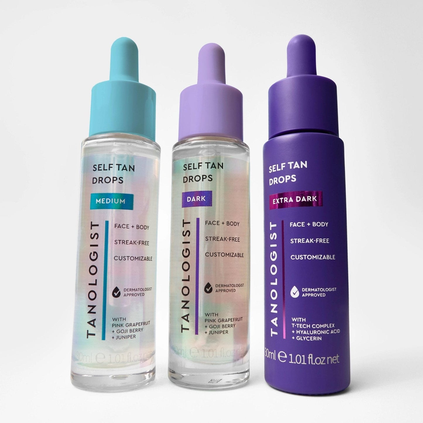 Tanologist Dark Self Tan Drops, Streak-Free Body & Face Tanning Drops, No Fake Tan Smell - Maple Wellness Supplements