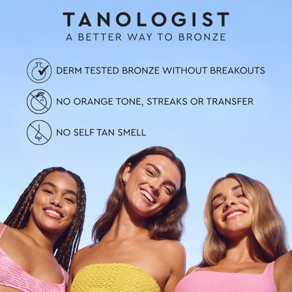 Tanologist Dark Self Tan Drops, Streak-Free Body & Face Tanning Drops, No Fake Tan Smell - Maple Wellness Supplements