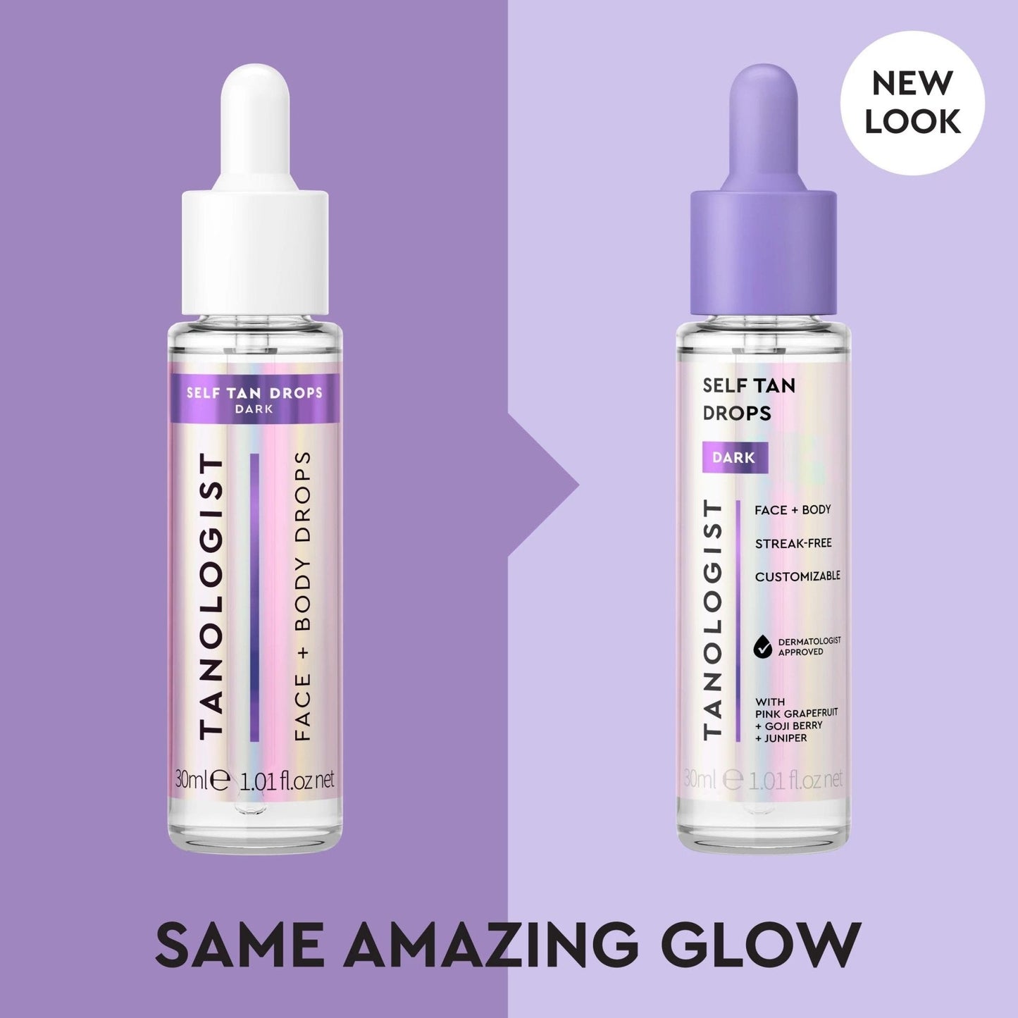 Tanologist Dark Self Tan Drops, Streak-Free Body & Face Tanning Drops, No Fake Tan Smell - Maple Wellness Supplements
