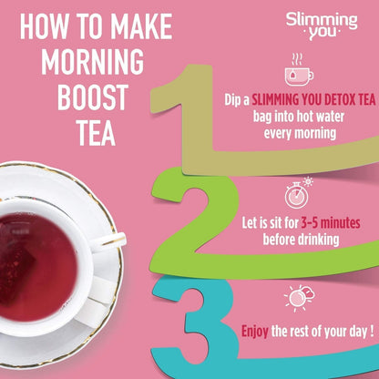 TAOISTEA 14 Day Detox Tea for Weight Loss, Body Cleanse, Metabolism Boost - Morning - Maple Wellness Supplements