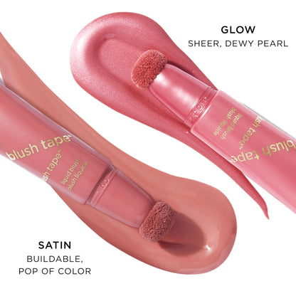 tarte blush tape liquid blush – Buildable Cream Cheek Makeup, Lightweight Formula, Blurs appearance for Radiant Glow, Vegan & Cruelty-Free, full size, rose - Maple Wellness Supplements