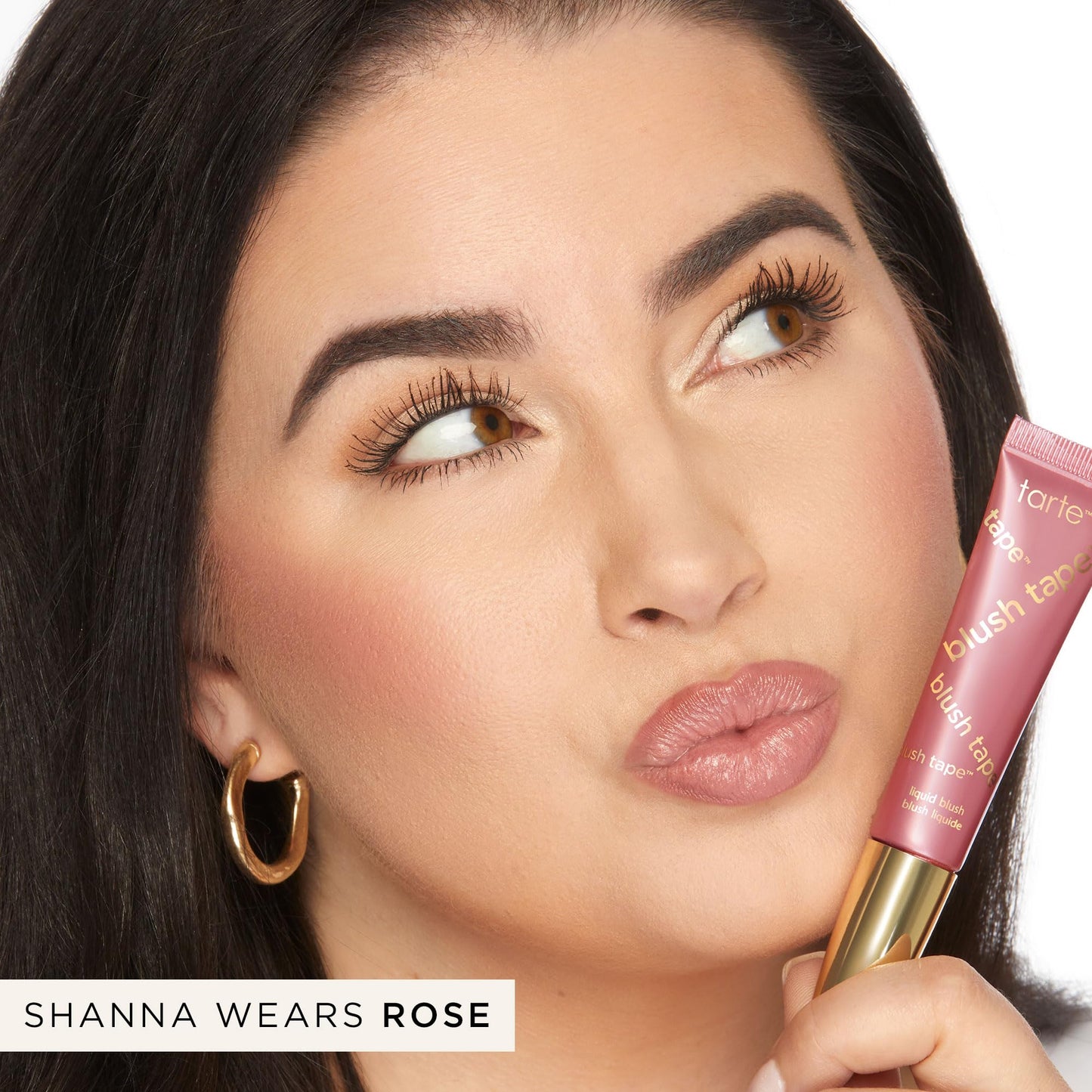 tarte blush tape liquid blush – Buildable Cream Cheek Makeup, Lightweight Formula, Blurs appearance for Radiant Glow, Vegan & Cruelty-Free, full size, rose - Maple Wellness Supplements