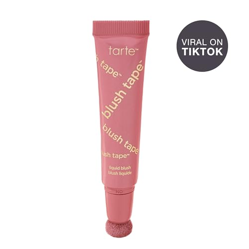 tarte blush tape liquid blush – Buildable Cream Cheek Makeup, Lightweight Formula, Blurs appearance for Radiant Glow, Vegan & Cruelty-Free, full size, rose - Maple Wellness Supplements