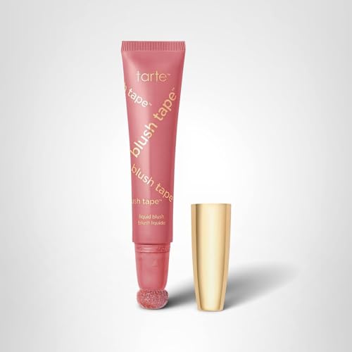 tarte blush tape liquid blush – Buildable Cream Cheek Makeup, Lightweight Formula, Blurs appearance for Radiant Glow, Vegan & Cruelty-Free, full size, rose - Maple Wellness Supplements