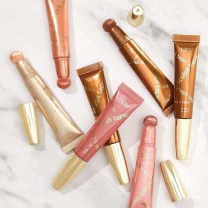tarte blush tape liquid blush – Buildable Cream Cheek Makeup, Lightweight Formula, Blurs appearance for Radiant Glow, Vegan & Cruelty-Free, full size, rose - Maple Wellness Supplements