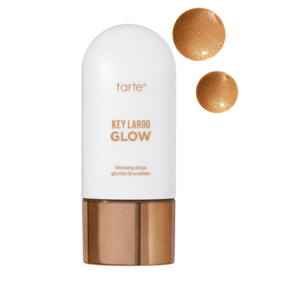 tarte key largo glow bronzing drops – Luminous Serum-Infused Liquid Bronzer with Vitamin E for Sun-Kissed Radiant Lightweight Hydration, Cruelty-Free, full size, bronze glow - Maple Wellness Supplements