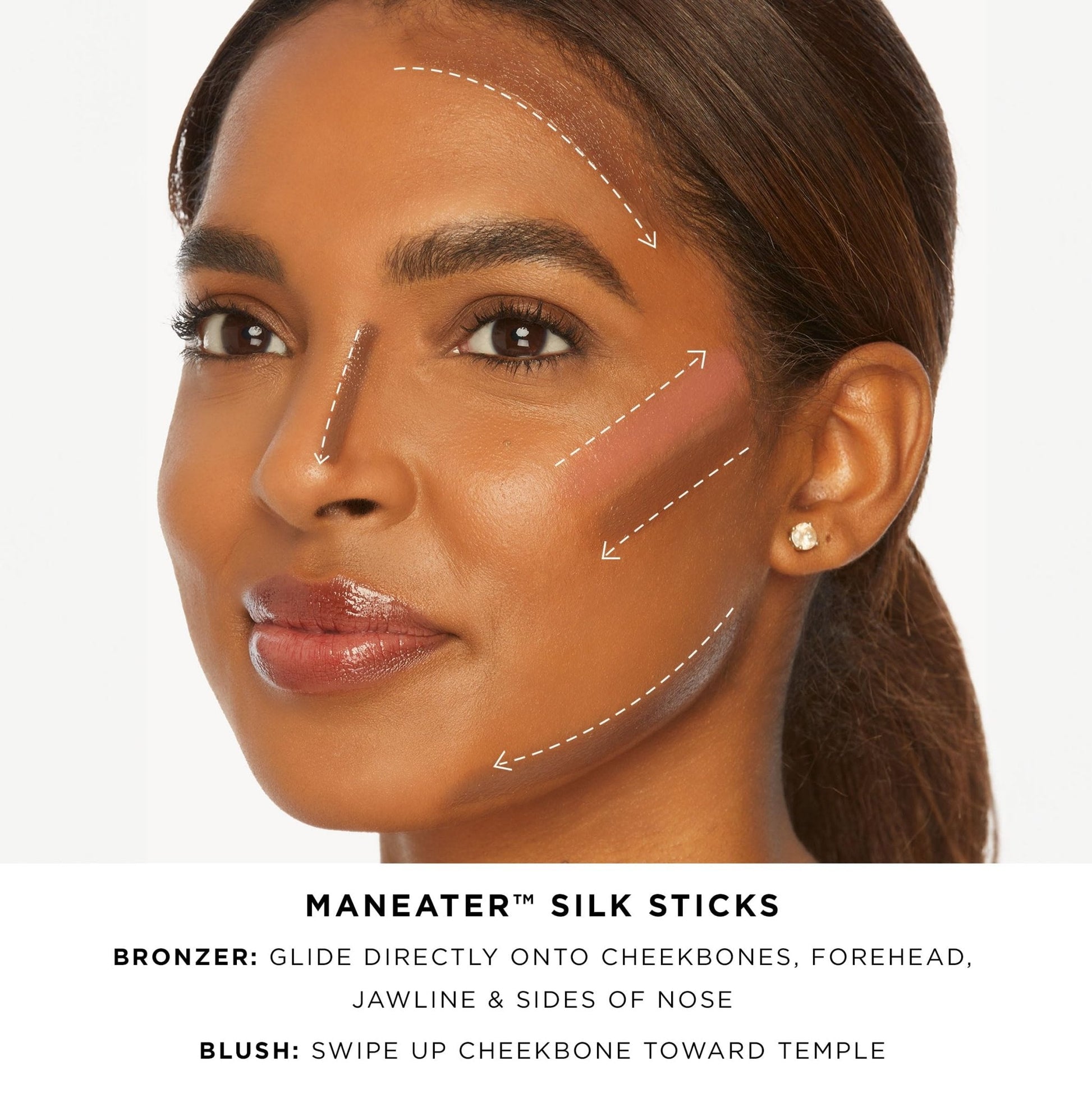 tarte maneater silk stick bronzer – Buildable Lightweight Cream Bronzer, Natural Matte Finish, Vegan & Cruelty-Free, full size, nocturnal - Maple Wellness Supplements