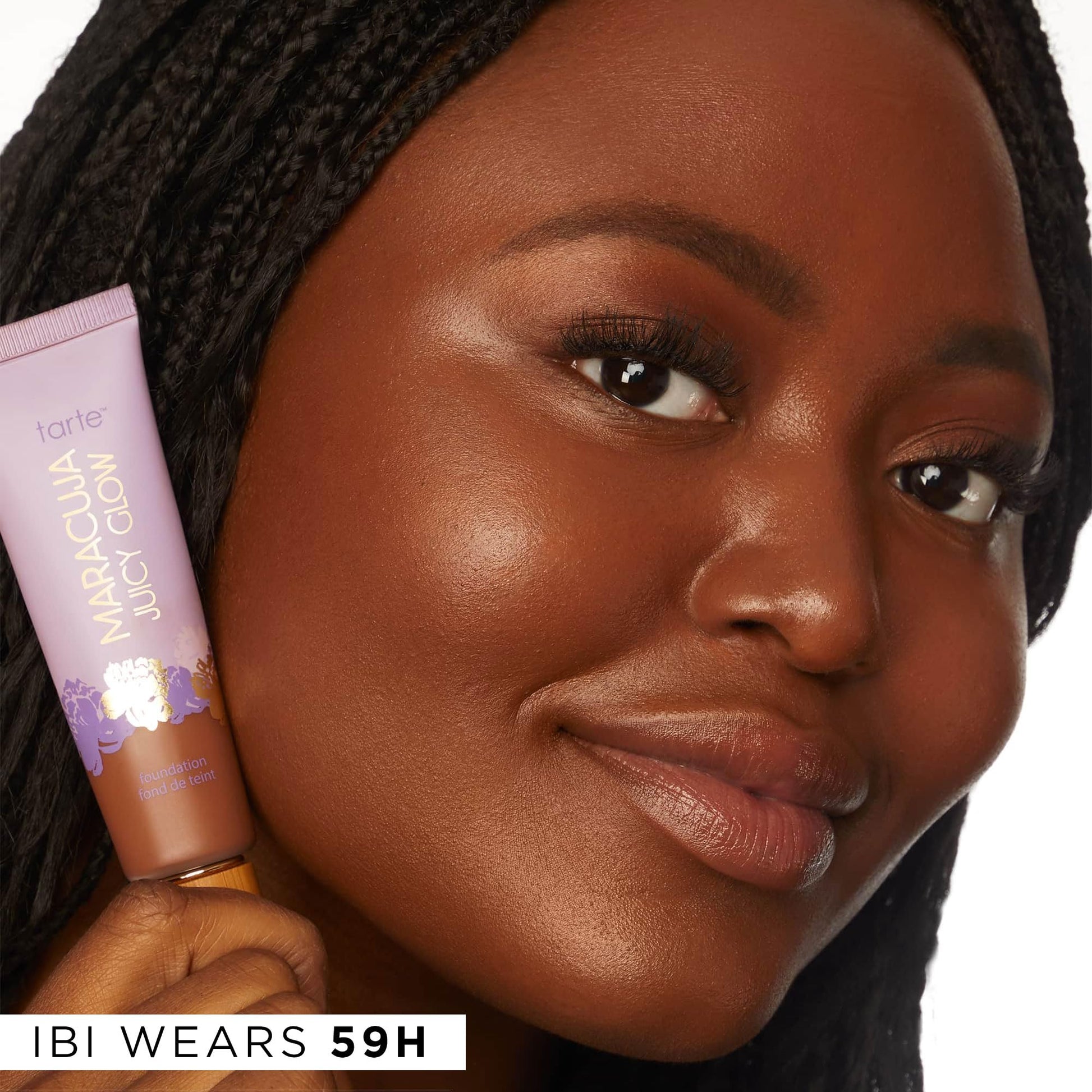 tarte maracuja juicy glow tint – Lightweight Tinted Moisturizer with Hyaluronic Acid for Radiant Skin, Buildable Medium Coverage, Waterproof, Vegan, Cruelty-Free, full size, 48N tan-deep neutral - Maple Wellness Supplements