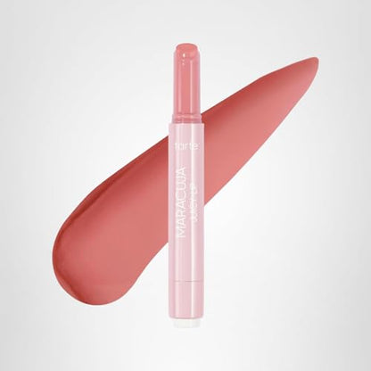 tarte maracuja juicy lip balm gloss – Viral Nourishing Lip Butter Color with High-Shine Hydration, Skincare Infused with Vitamin E, Vegan & Cruelty-Free, full size, Rose - Maple Wellness Supplements
