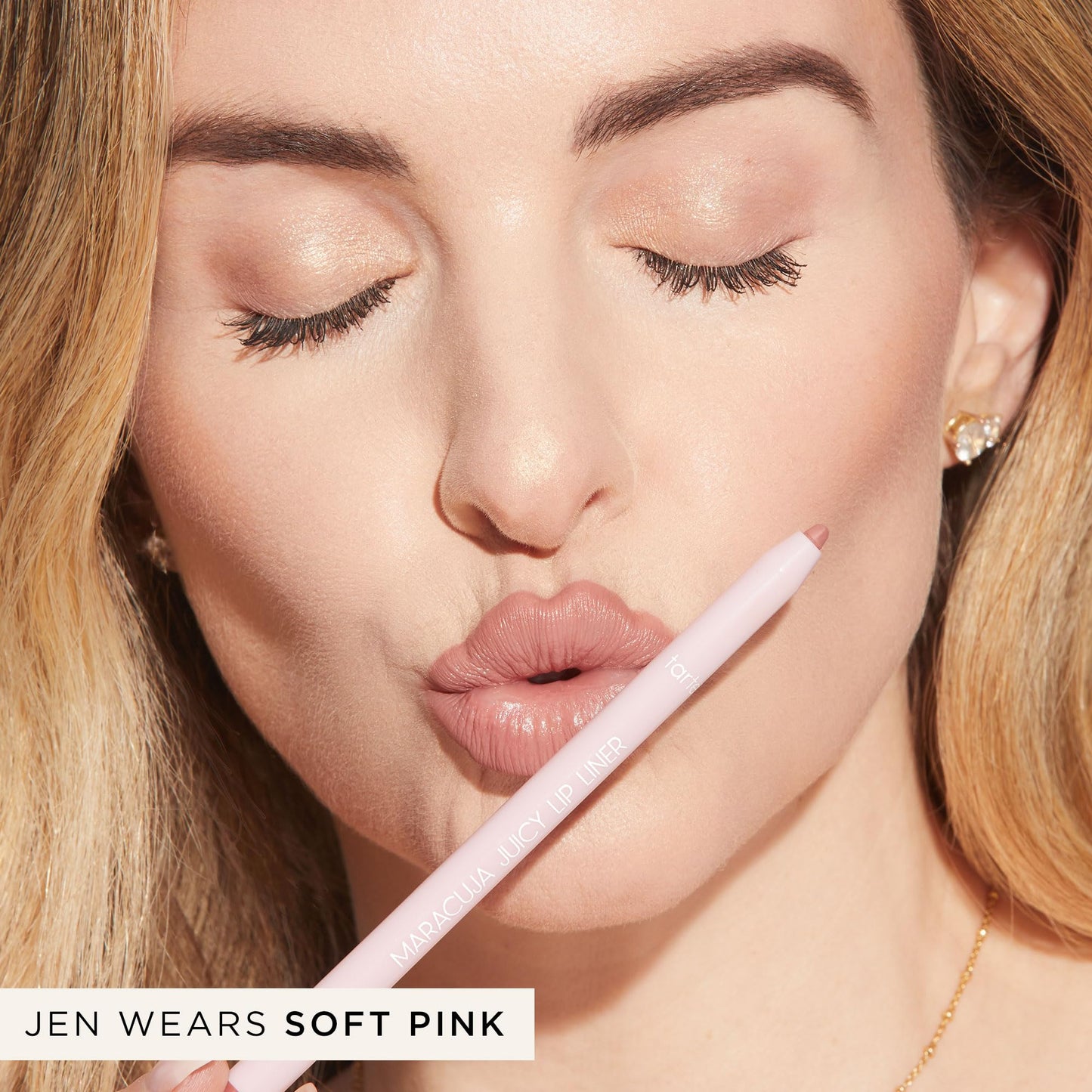 tarte maracuja juicy lip liner – Creamy, Matte, Lip Liner with Hyaluronic Acid with Vitamin E, Vegan & Cruelty-Free, full size, soft pink - Maple Wellness Supplements