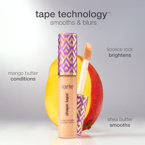 tarte Shape Tape Concealer – Full-Coverage Creaseless Soft Matte Finish, Brightening Under-Eye & Face Makeup, 16hr Longwear, Vegan & Cruelty-Free, Full Size, 16N fair-Light Neutral - Maple Wellness Supplements