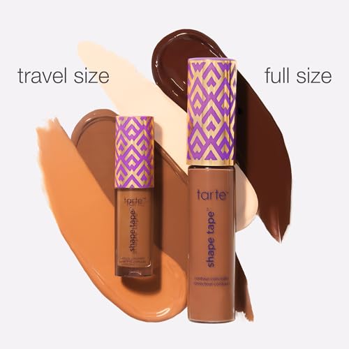 tarte Shape Tape Concealer – Full-Coverage Creaseless Soft Matte Finish, Brightening Under-Eye & Face Makeup, 16hr Longwear, Vegan & Cruelty-Free, Full Size, 16N fair-Light Neutral - Maple Wellness Supplements