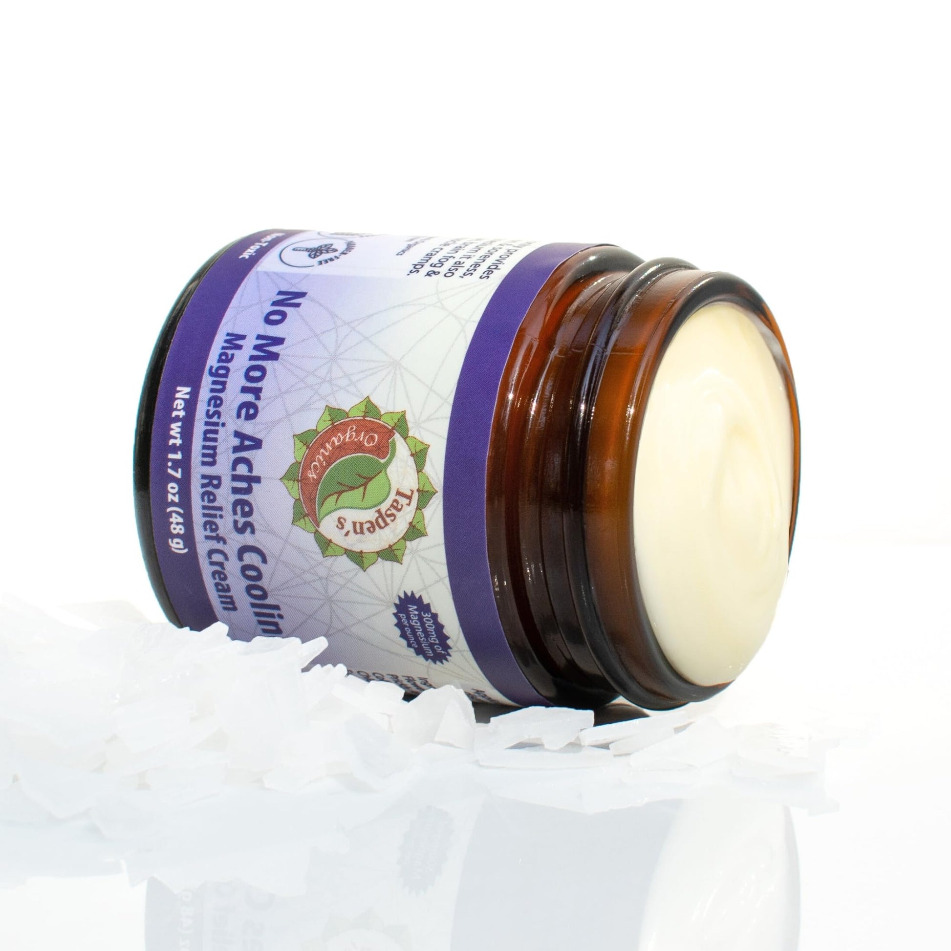 Taspen’s Organics Magnesium No More Aches Cooling Cream – Topical Magnesium Cream for Muscle Relief, Sore Muscles & Post-Workout Recovery with Arnica, Herbs & Essential Oils - Maple Wellness Supplements