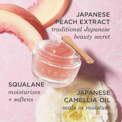 Tatcha Kissu Lip Mask | Overnight Lip Mask, Visibly Plumps and Softens for Lush Lips, 9.0 G | 0.32 oz - Maple Wellness Supplements