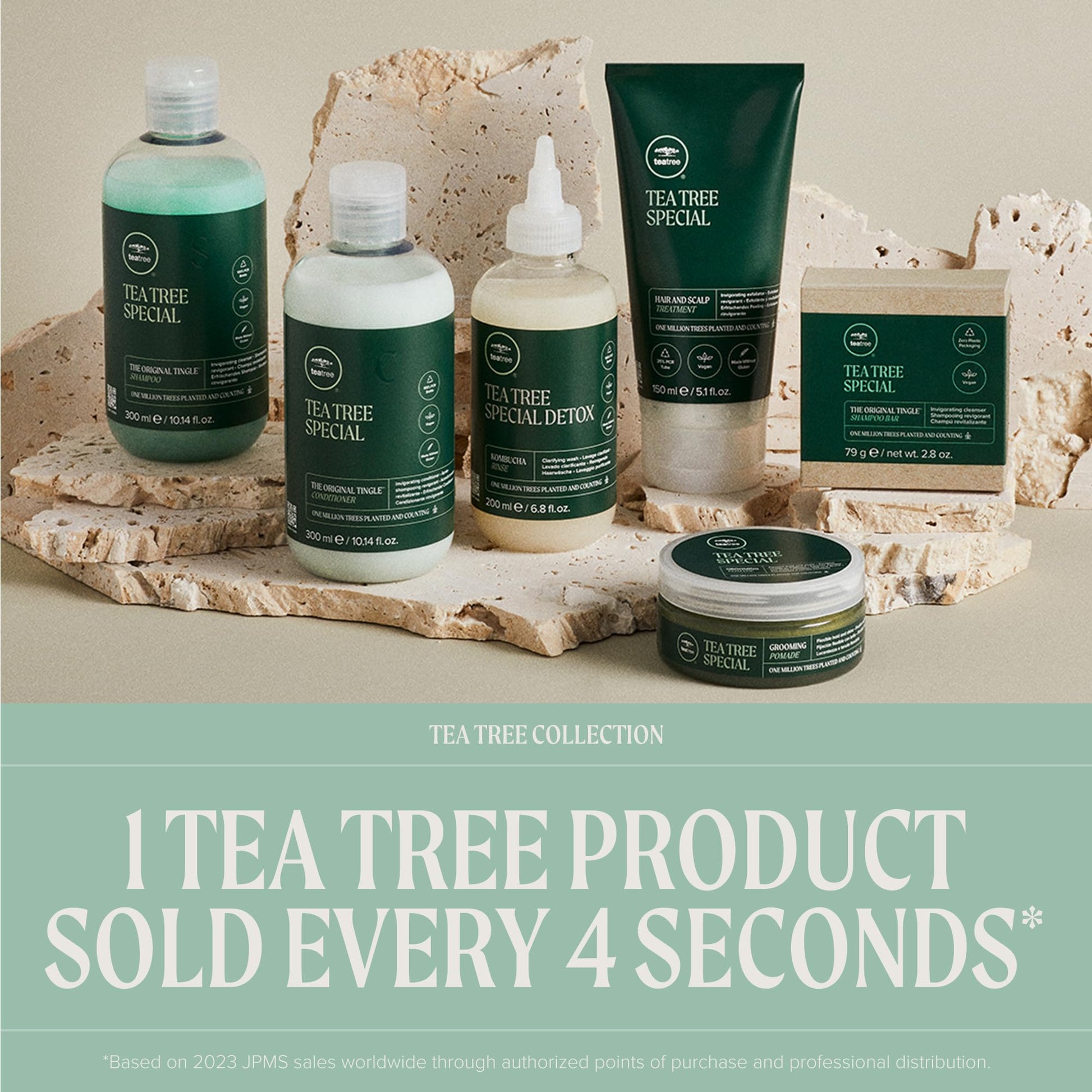 Tea Tree Hair and Body Moisturizer Leave-In Conditioner, Body Lotion, After-Shave Cream, For All Hair + Skin Types, 10.14 fl. oz. - Maple Wellness Supplements