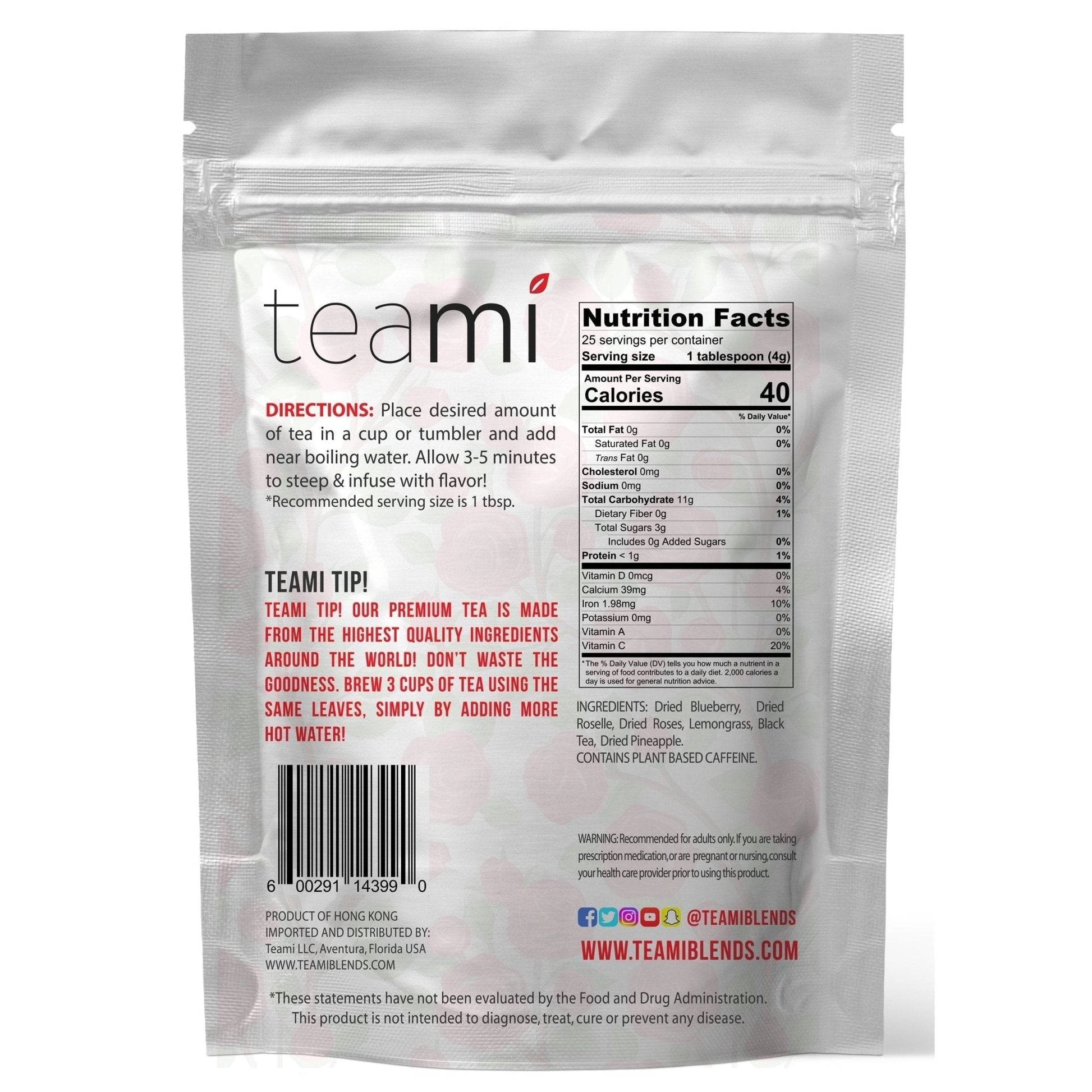 Teami Tea Collection (Bloom Rose Petal) - Maple Wellness Supplements