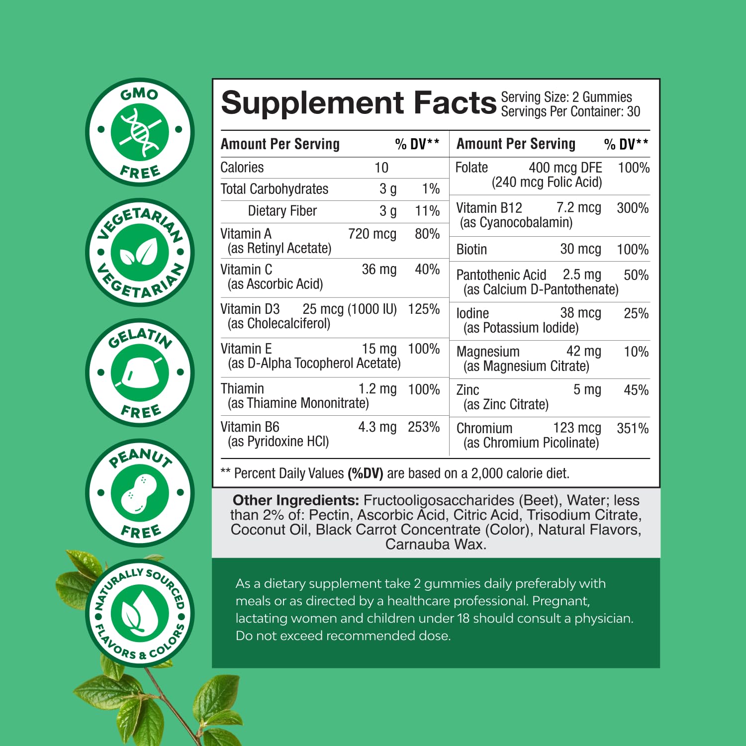Teen Multivitamin Gummies 12-17 - Teen Boys & Girls Gummy Vitamins for Better Skin, Immune Strength, Mood & Energy Support - Teenage Girl & Boy Supplements - Maple Wellness Supplements