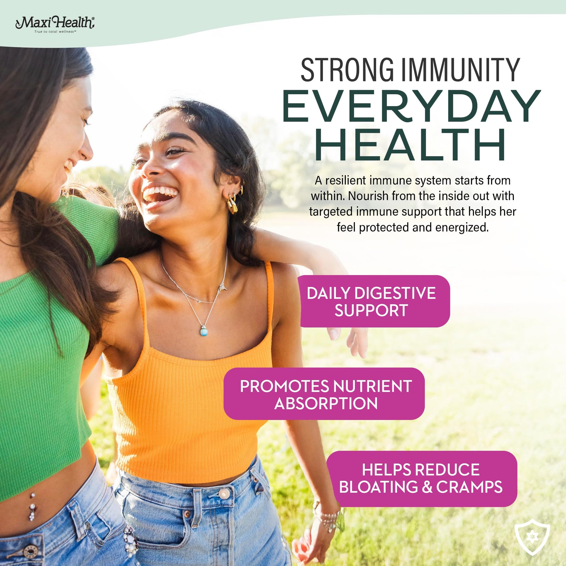 Teen Vitamins for Girls 12-17 - Teen Multivitamin Supreme with D3, Iron, Calcium, Biotin, Digestive Enzymes – Teenager Girl Multi Vitamins for Energy, - Maple Wellness Supplements