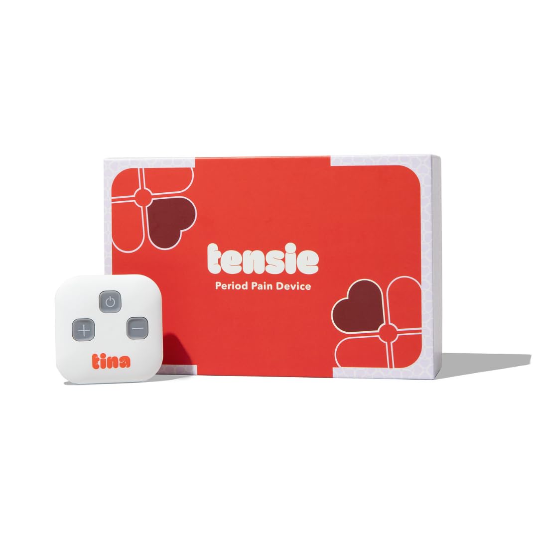 Tensie | Portable Period Pain Relief Device | 30 Gentle, Adjustable Levels for Drug-Free Menstrual Cramp or Lower Back Pain Relief | 10-Hour Battery Life, Rechargeable | Instant Period Cramp Relief - Maple Wellness Supplements