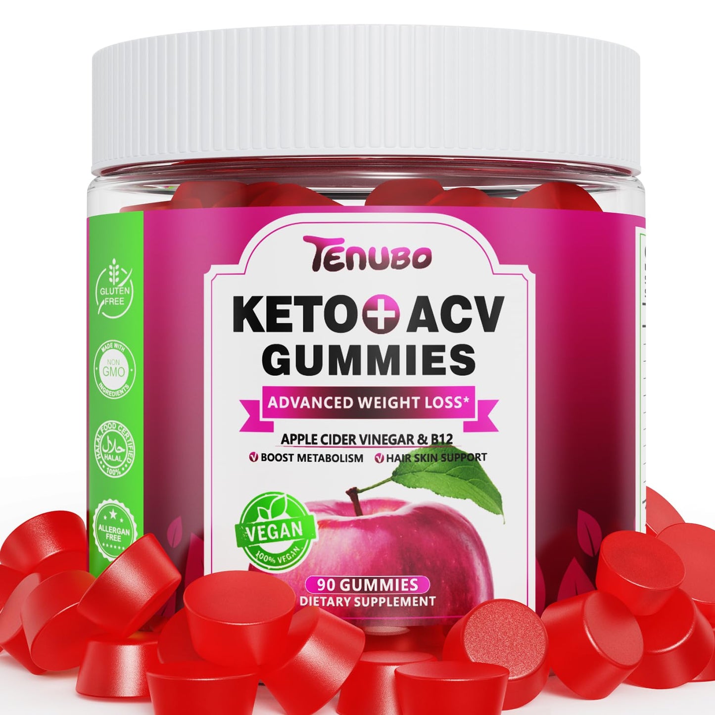 Tenubo Keto ACV Gummies Advanced Weight Loss - 90 Count Speedy Keto Acv - Maple Wellness Supplements