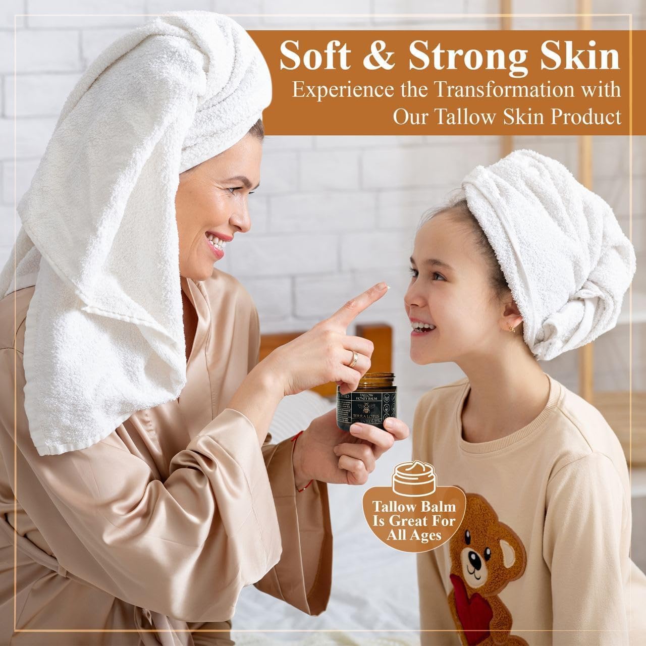 Terra Lotus - Organic Grass-Fed Beef Tallow Balm with Raw Honey - Moisturizing Cream - Maple Wellness Supplements