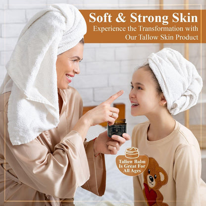 Terra Lotus - Organic Grass-Fed Beef Tallow Balm with Raw Honey - Moisturizing Cream - Maple Wellness Supplements