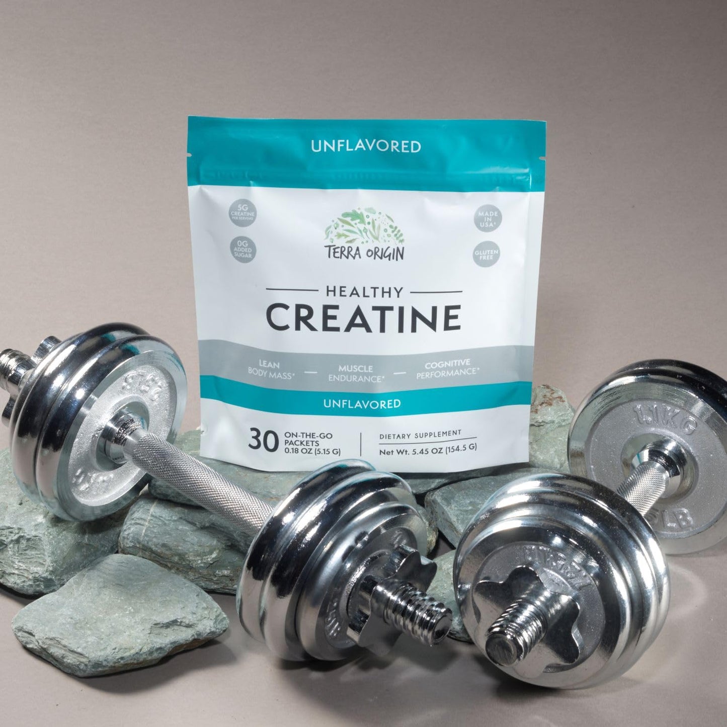 TERRA ORIGIN Healthy Creatine Micronized Monohydrate Powder | 30 Stick Packs | Support for Muscle and Cognitive Performance* | Supplement for Women and Men - Maple Wellness Supplements