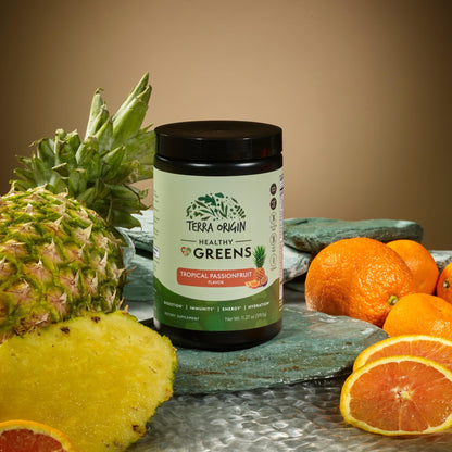 TERRA ORIGIN Healthy Greens Powder Supplement | Superfood Digestive Enzyme & Probiotic Blends | Immune, Gut, and Digestive Support for Women - Maple Wellness Supplements