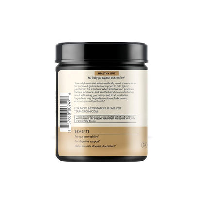 TERRA ORIGIN Healthy Gut Peach Banana | 30-Servings with L-Glutamine, Zinc, Glucosamine, Slippery Elm Bark, Marshmallow Root and More! - Maple Wellness Supplements