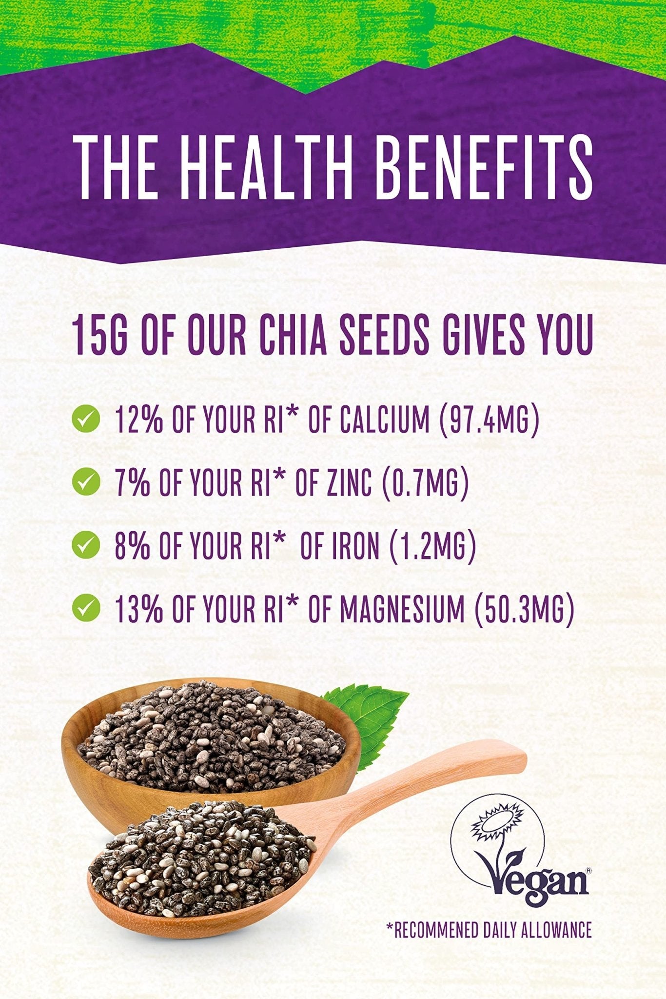 Terrafertil Nature’s Heart Chia Seeds, 1 kg - Maple Wellness Supplements