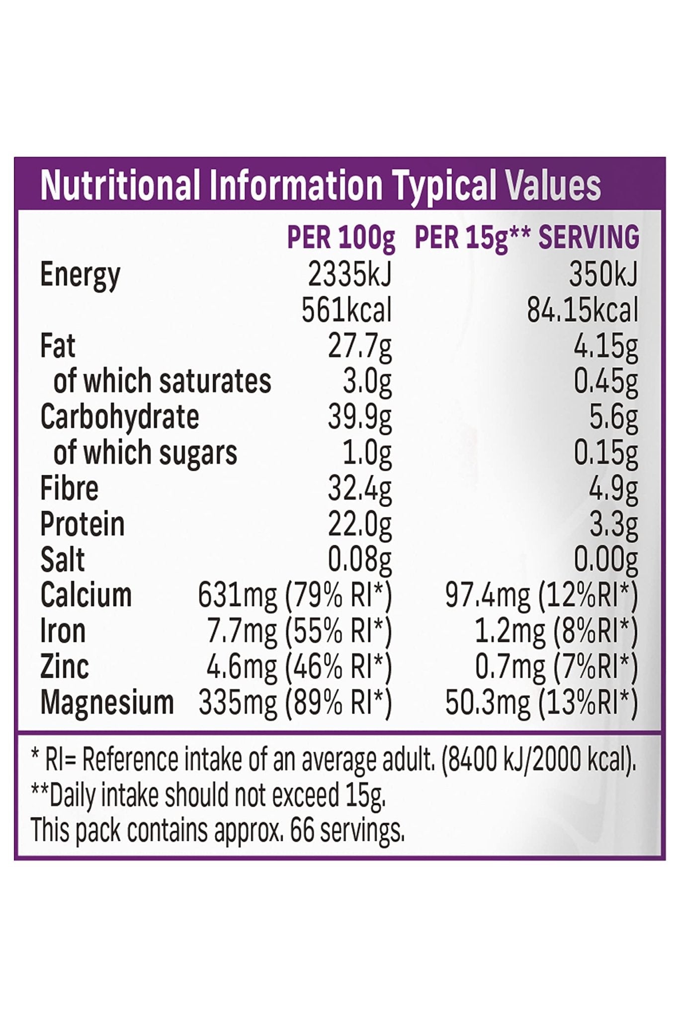 Terrafertil Nature’s Heart Chia Seeds, 1 kg - Maple Wellness Supplements