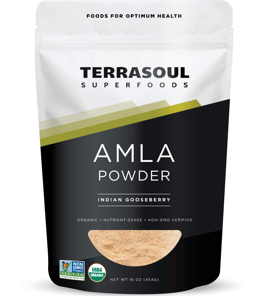 Terrasoul Superfoods Organic Amla Berry Powder (Amalaki), 16 Oz - Rich in Antioxidant Vitamin C | Supports Immunity - Maple Wellness Supplements