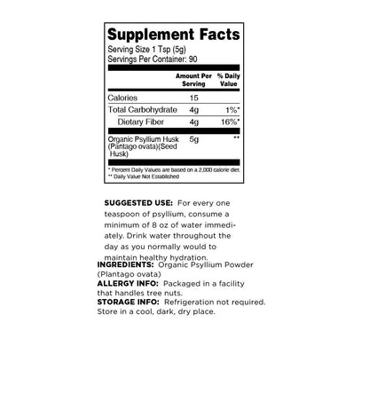Terrasoul Superfoods Organic Psyllium Husk Powder, 1 Lb - Superfine Texture | 99% Purity | Perfect for Gluten-Free Baking | No Purple Breads - Maple Wellness Supplements