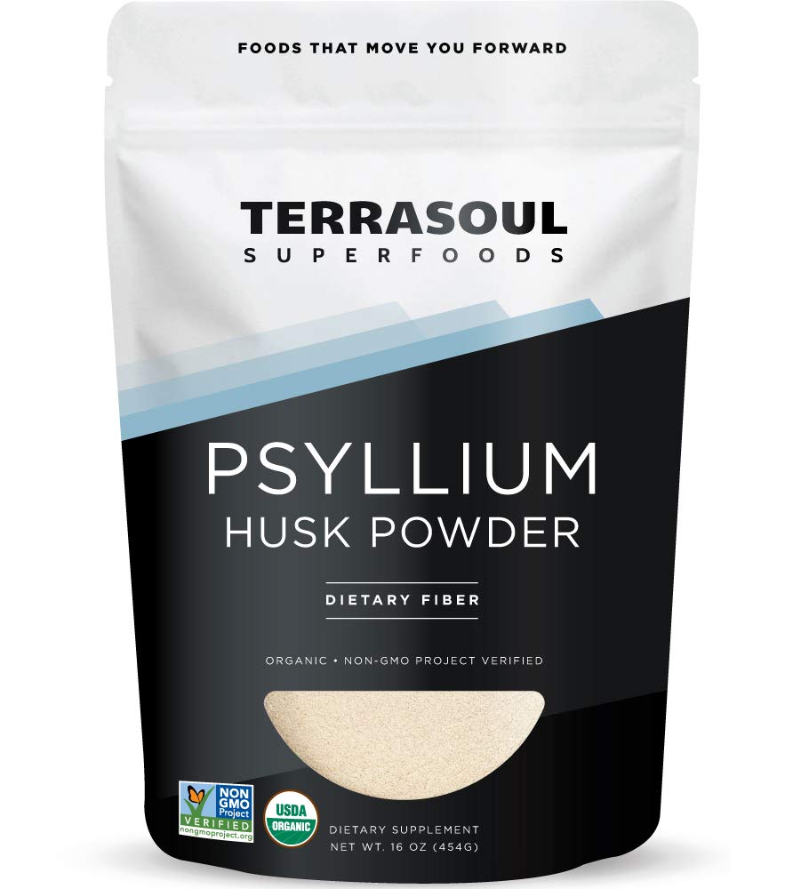 Terrasoul Superfoods Organic Psyllium Husk Powder, 1 Lb - Superfine Texture | 99% Purity | Perfect for Gluten-Free Baking | No Purple Breads - Maple Wellness Supplements