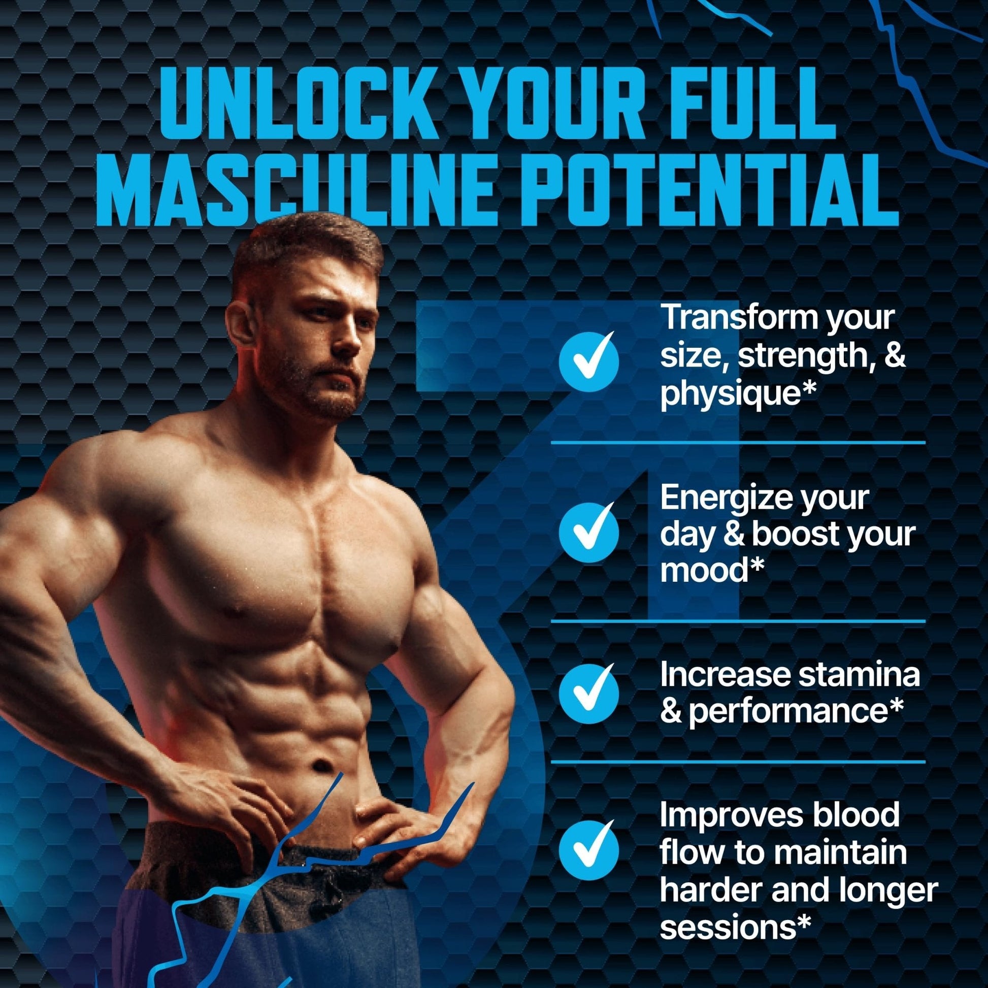 Testosterone Booster Gummies, Male Enhancing Supplement, Add 2 in” Enlargement Gummies for Men , Male Enhancement Chews Energy, Strength, Stamina, Endurance, Performance, Natural Blue Berry Chews - Maple Wellness Supplements